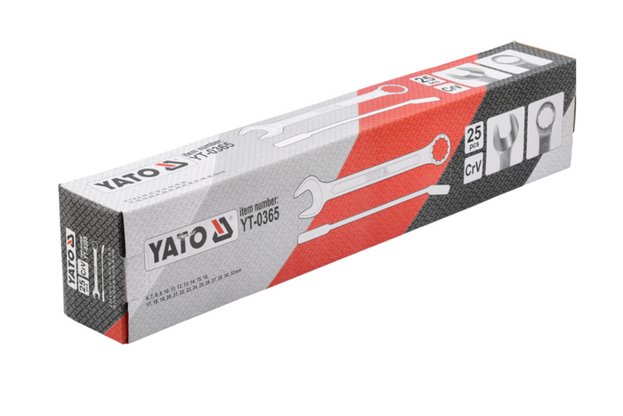 YATO YT-0365 ringnycklar 6-32mm 25 st.