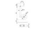 TK60 KNOTT TK60 stödhjul 250kg 60mm 530-760mm