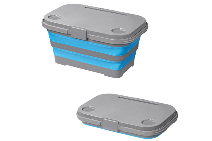 Picknickkorg med lock ProPlus 370315 hopfällbar korg med bordsfunktion 20L