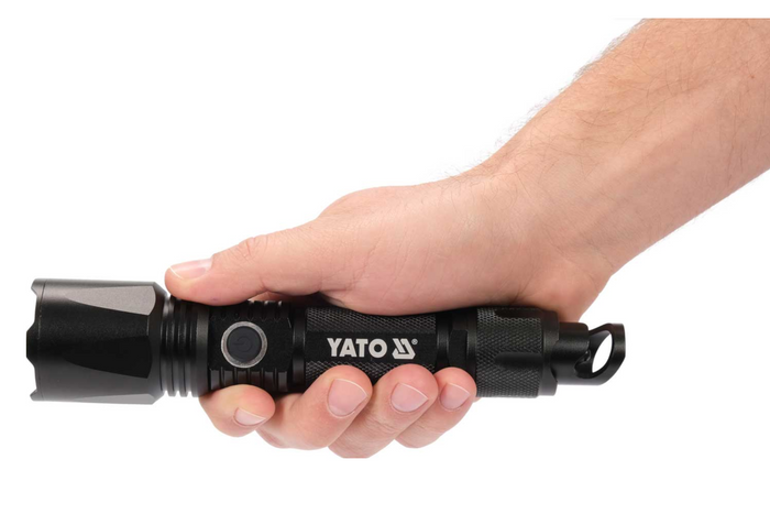 YATO YT-08559 LED 900lm multifunktionsficklampa, powerbank, flasköppnare, nödhammare