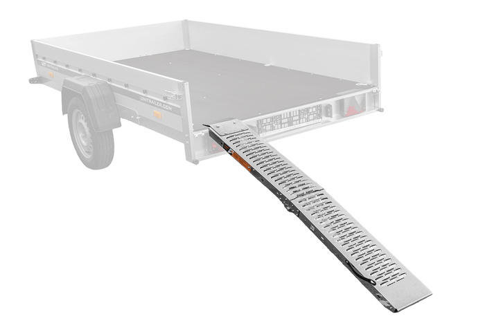 UNITRAILER ALR004 hopfällbar ramp stålramp för släpvagn 170 cm 227 kg