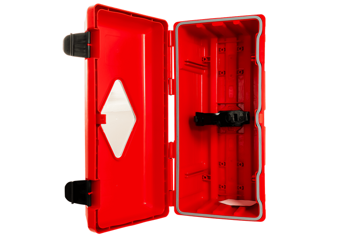 Brandsläckarlåda 6kg DAKEN 82070 ADAMANT 611x310x247mm röd