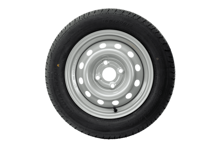 Set med två hjul för släp UNITRAILER / TEMARED / NIEWIADÓW / NEPTUN / ZASŁAW LINGLONG DÄCK 155/70 R13 75N UNITRAILER FÄLGAR 4Jx13" 4x100 ET:30