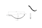 4-bladsfjäder för släpvagnar 76,5 cm 375 kg