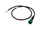 FRISTOM 6-PIN höger bajonettplugg för trailer, grön, med 1 m kabel