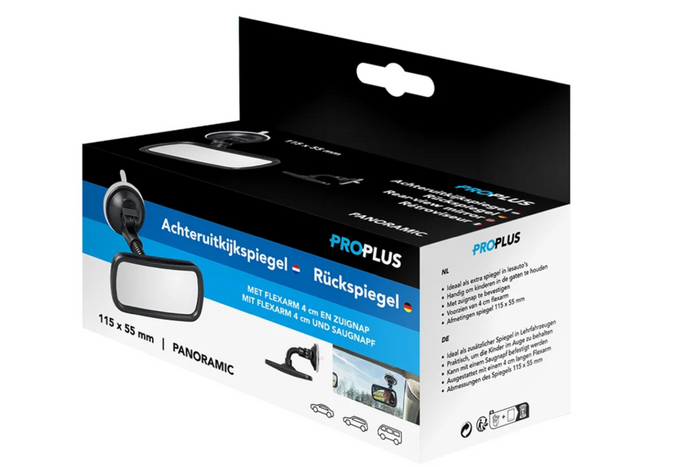ProPlus 750641 panoramabackspegel med hållare och sugkopp 55x115mm