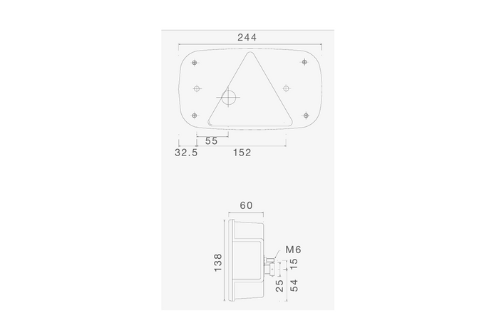 ASPÖCK MULTIPOINT III bakljus bajonett 5PIN 7 funktioner vänster+höger