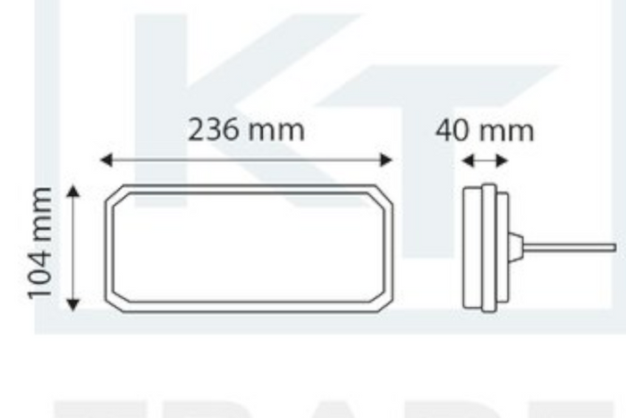 TT Technology TT.12555 LED-baklyktor, 5 funktioner vänster + höger