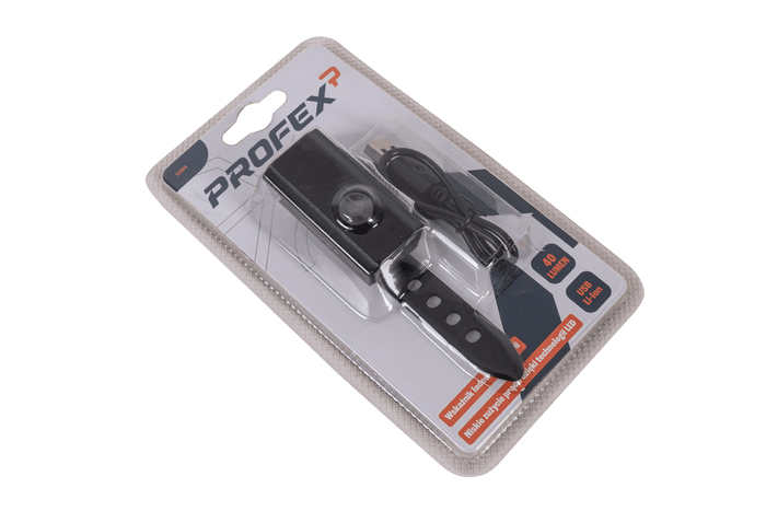 PROFEX 82004 Pro Alu Li-Pol USB Framlykta för Cykel