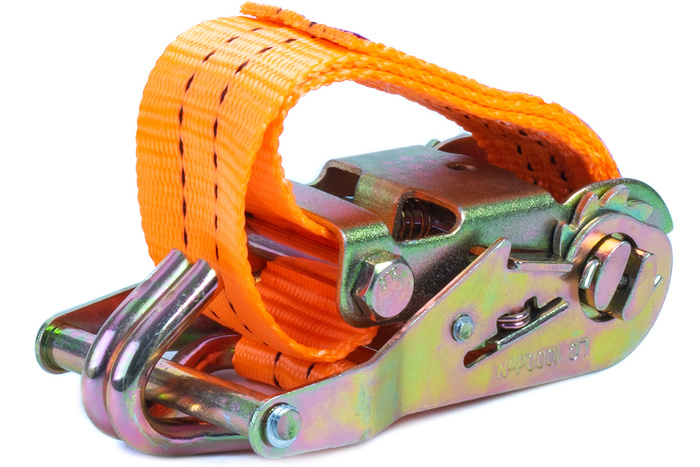 UNITRAILER 3m/25mm/1t orange transportband med spännare