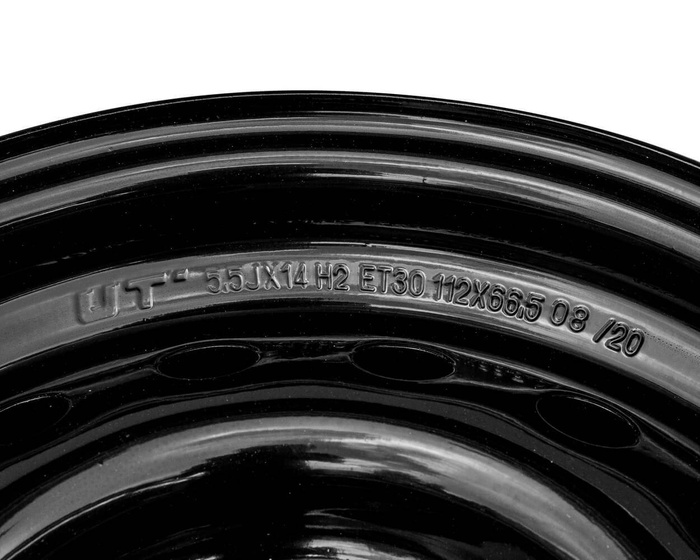 Stålfälg UNITRAILER trailer svart 5.5Jx14"H2 5x112 ET:30