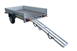 UNITRAILER ALR002 hopfällbar ramp aluminiumramp för släpvagn 221cm 340kg med rem