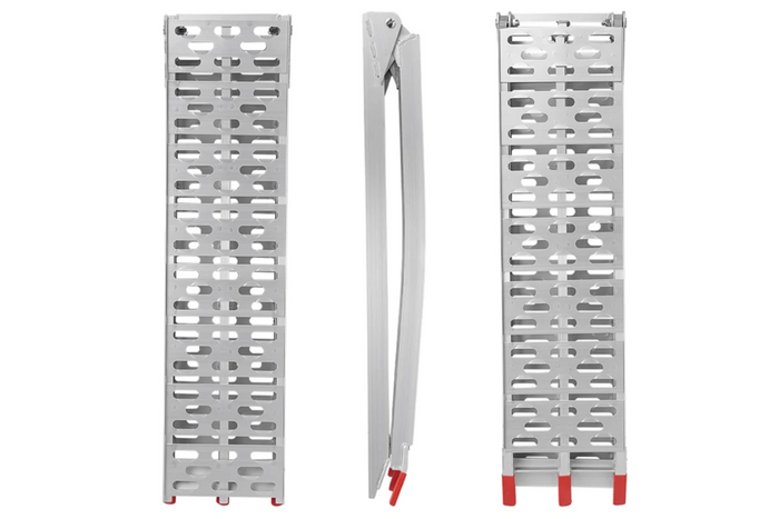 ProPlus 390096 hopfällbara ramper aluminiumramper för släpvagnar 220 cm 680 kg set om 2