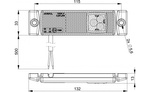 Set med fyra HORPOL LD 0127 LED universalmarkeringslampor