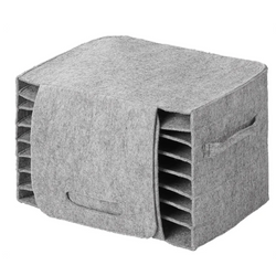 ProPlus 761475V01 tallriksorganisatör för husbilar, filt, för 10 tallrikar