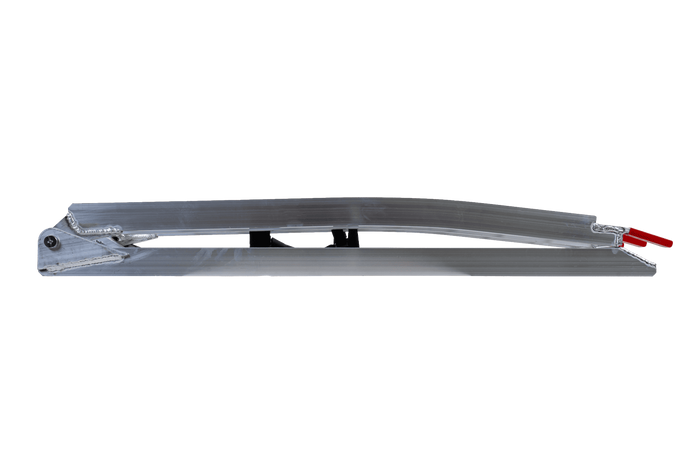 UNITRAILER ALR002 hopfällbara ramper aluminiumramper för släpvagnar 221cm 680kg med rem, set om 2